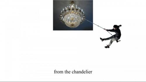 022 from the chandelier